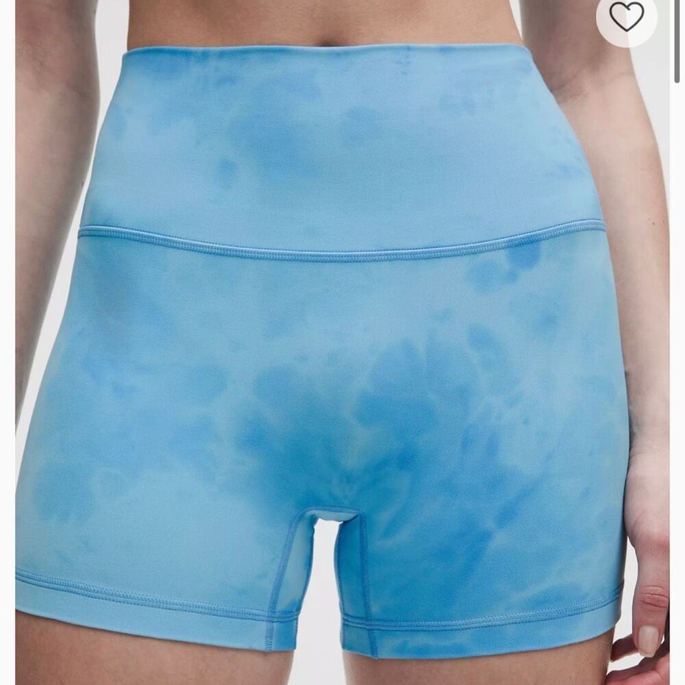 NWT 8 Align 4” No Line High-Rise Yoga Biker Short Lululemon Smoothie Blueberry